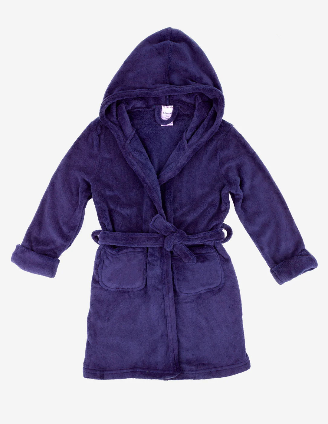 Fleece Classic Color Hooded Robes - Image 17