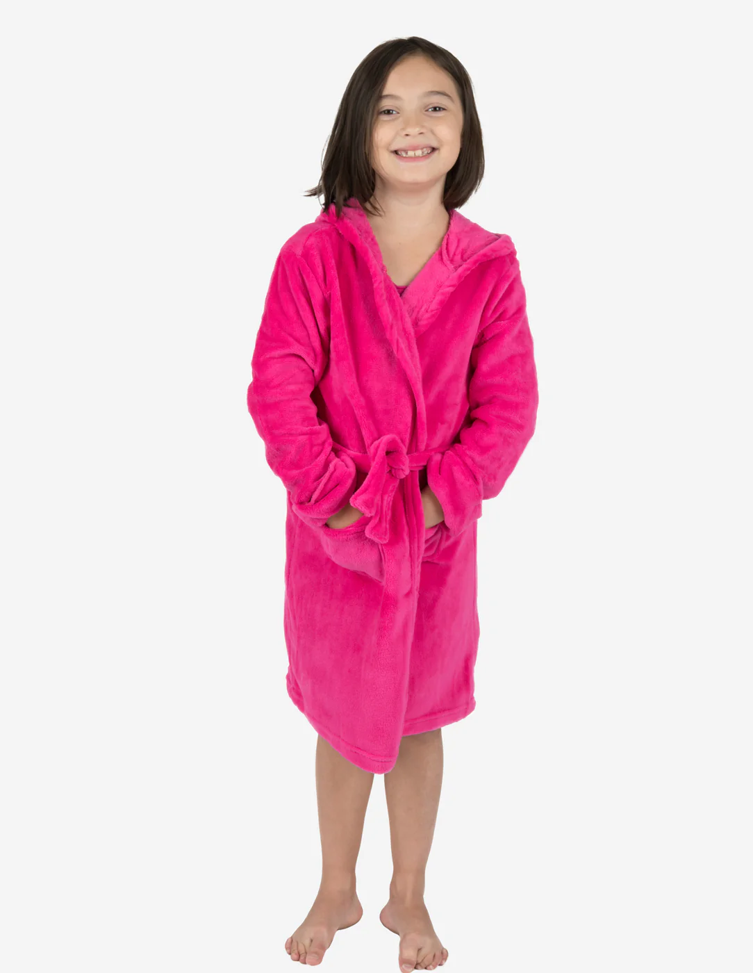 Fleece Classic Color Hooded Robes - Image 9