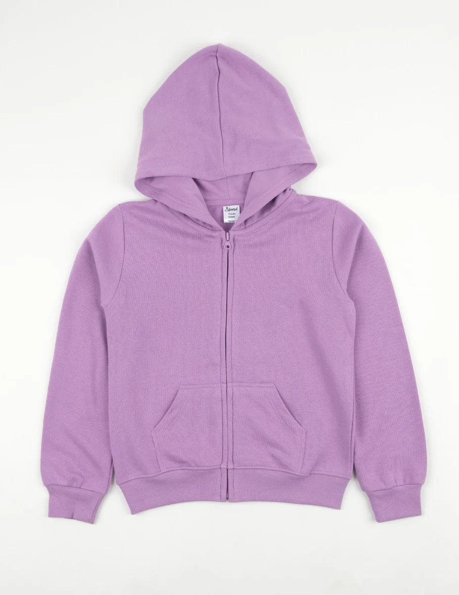 Solid Classic Color Zip Hoodies - Image 2