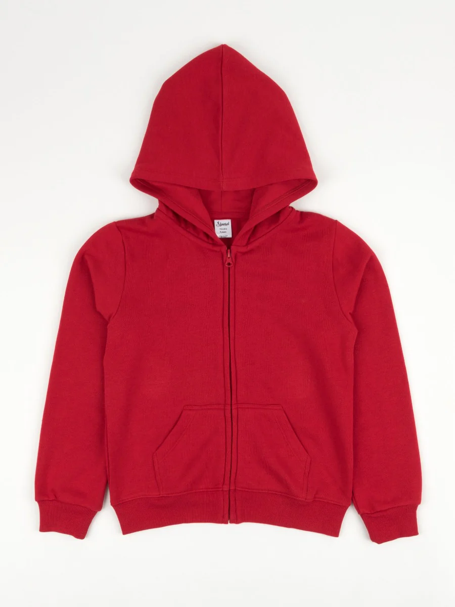 Solid Classic Color Zip Hoodies - Image 4