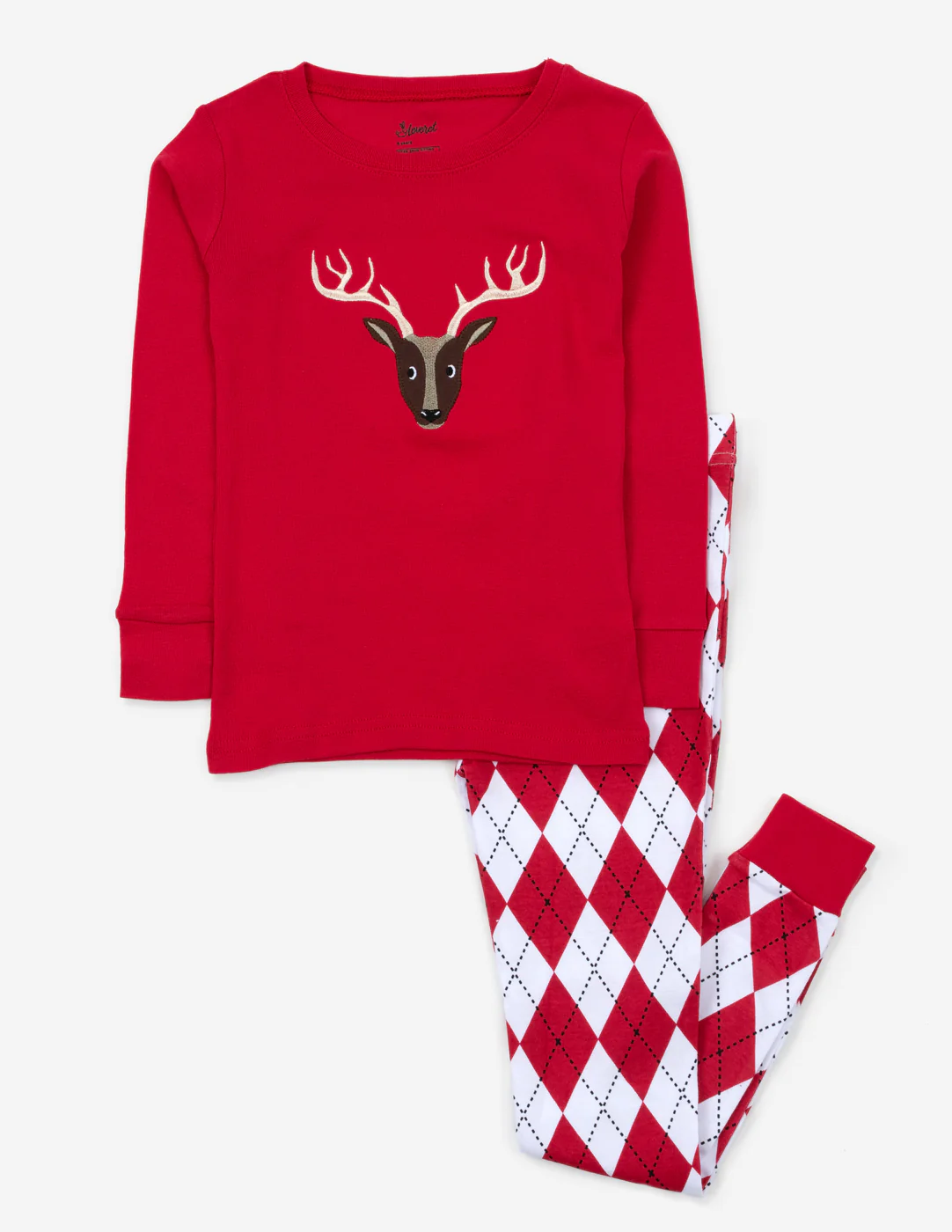 Cotton Argyle Print Pajamas - Image 3