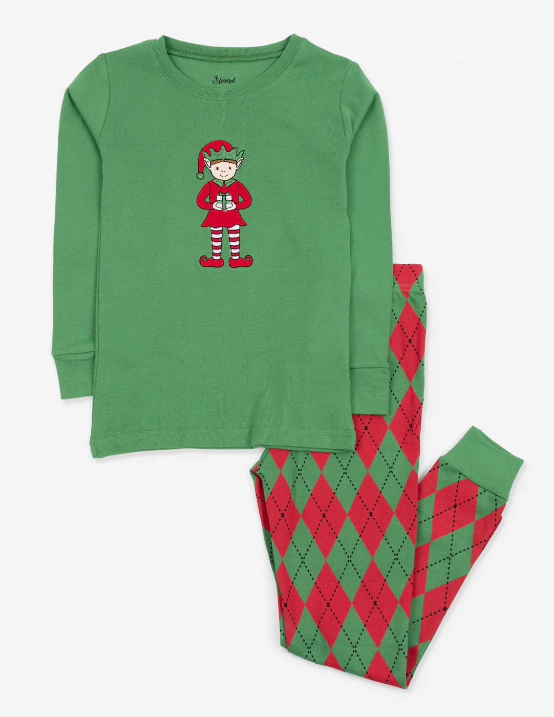 Cotton Argyle Print Pajamas - Image 6