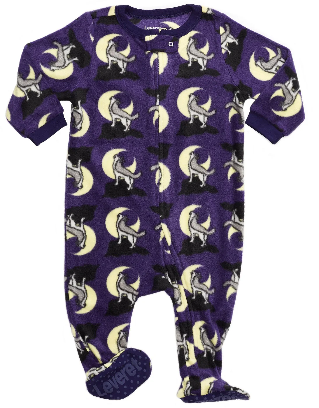 Kid's Footed Animal Fleece Pajamas - Image 2