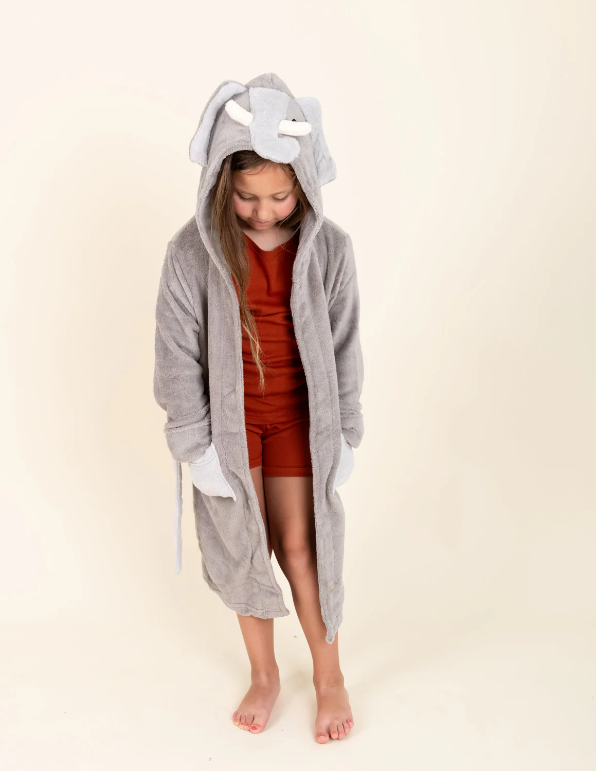 Kids Hooded Fleece Animal Robe - Image 13