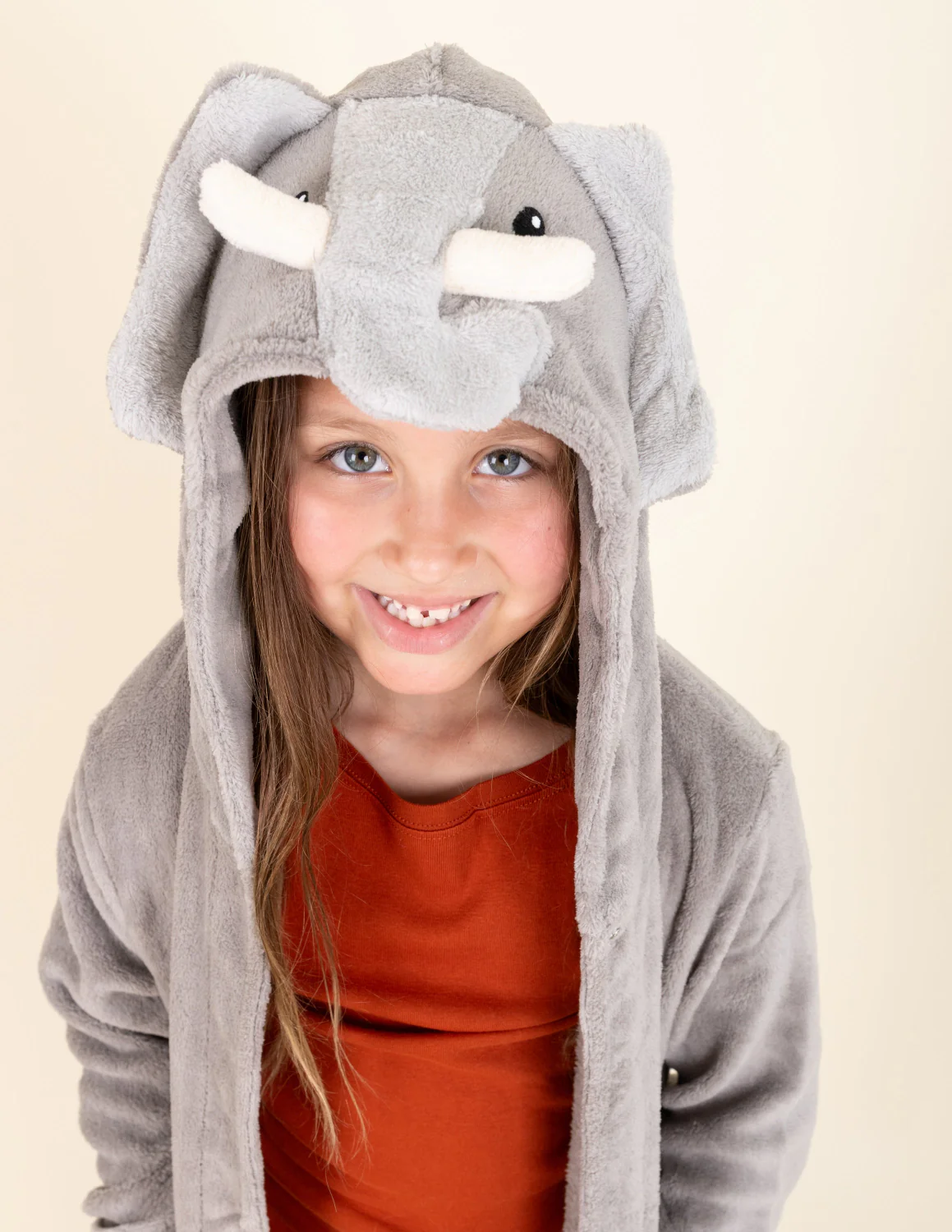 Kids Hooded Fleece Animal Robe - Image 14