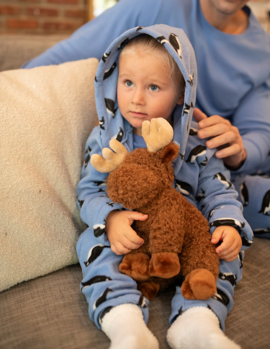 Kids Hooded Fleece Animal Robe - Image 2
