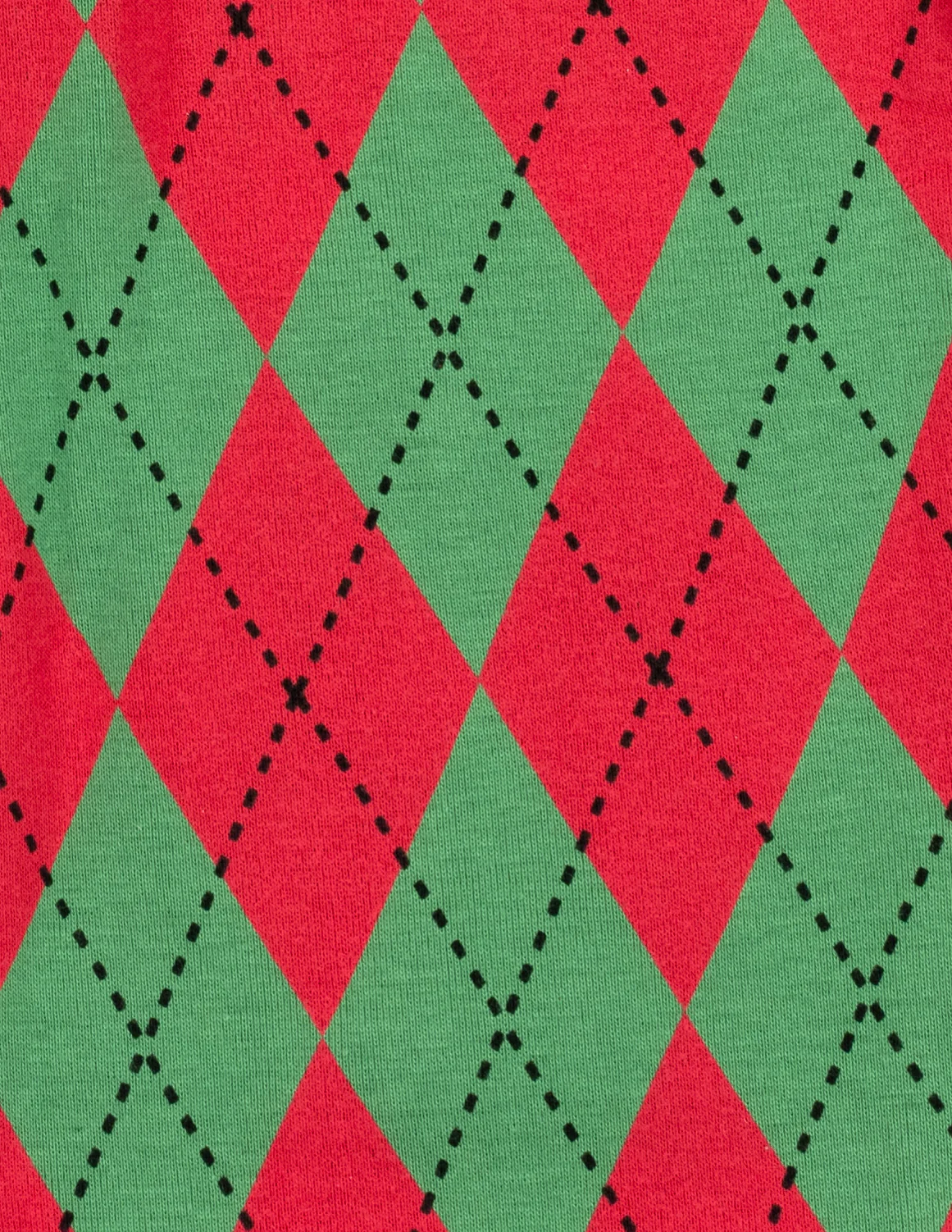 Baby Footed Argyle Print Pajamas - Image 3