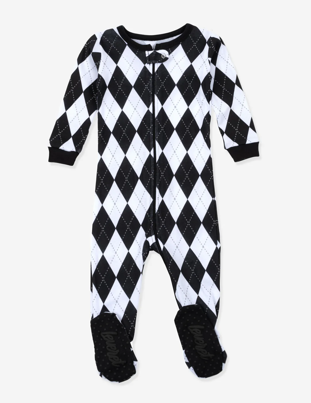 Baby Footed Argyle Print Pajamas - Image 4