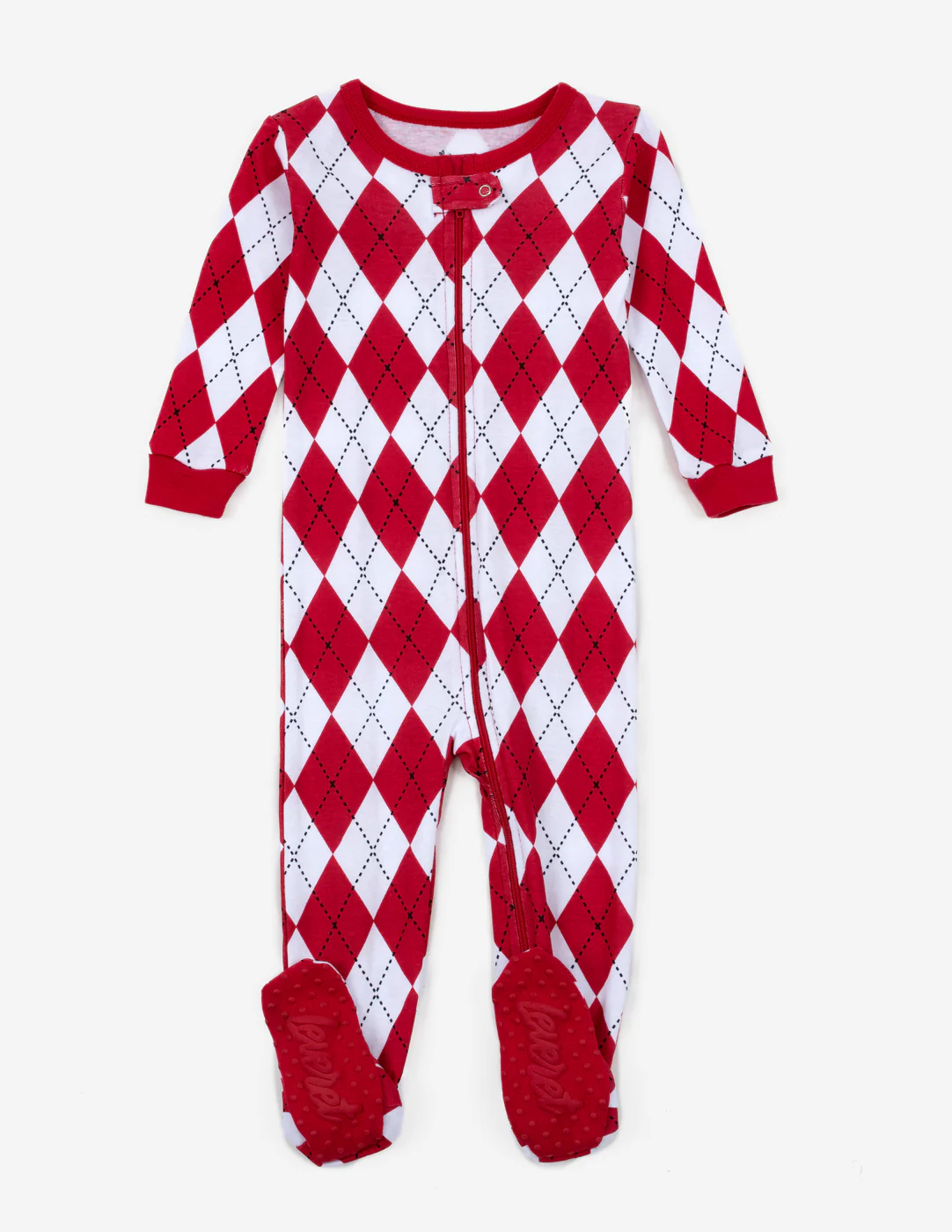 Baby Footed Argyle Print Pajamas - Image 6