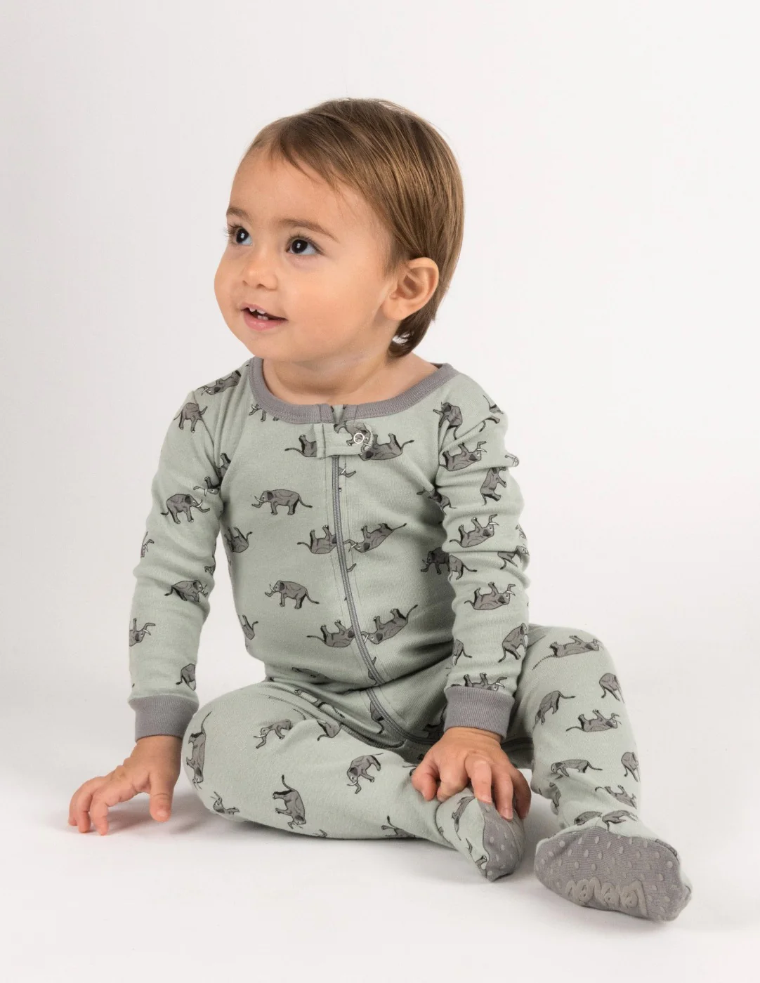 Kids Footed Cotton Pajamas - Image 3