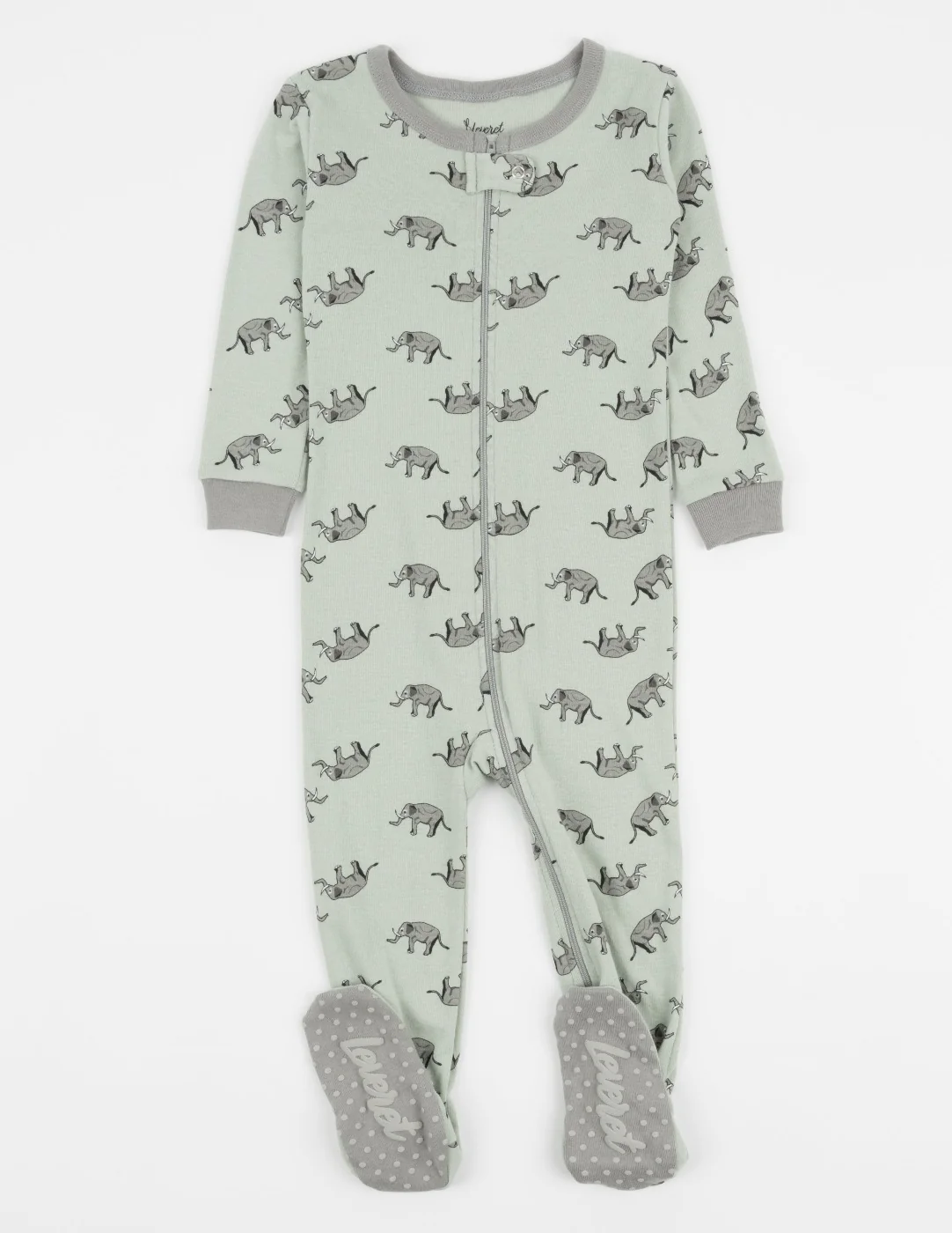 Kids Footed Cotton Pajamas - Image 4