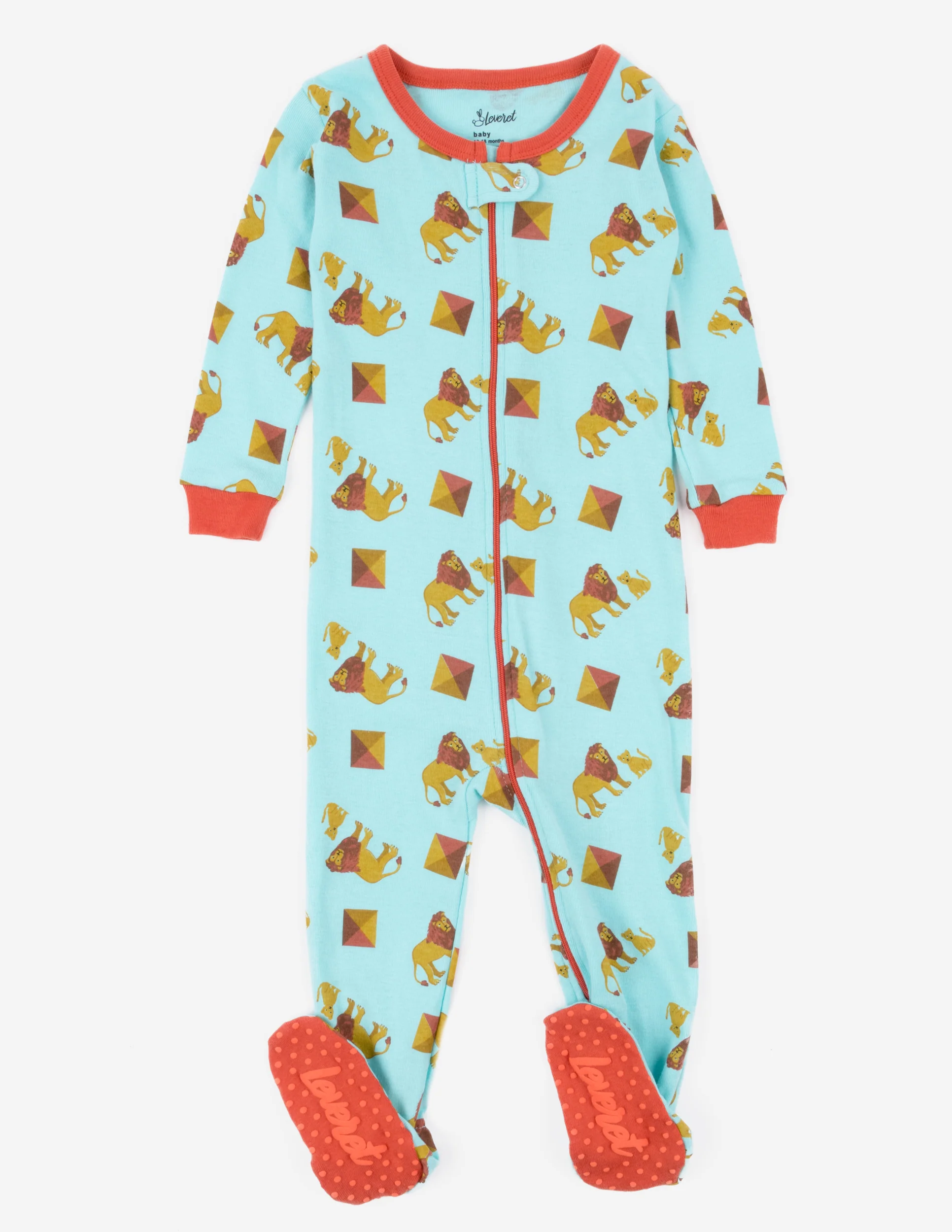 Kids Footed Cotton Pajamas - Image 5