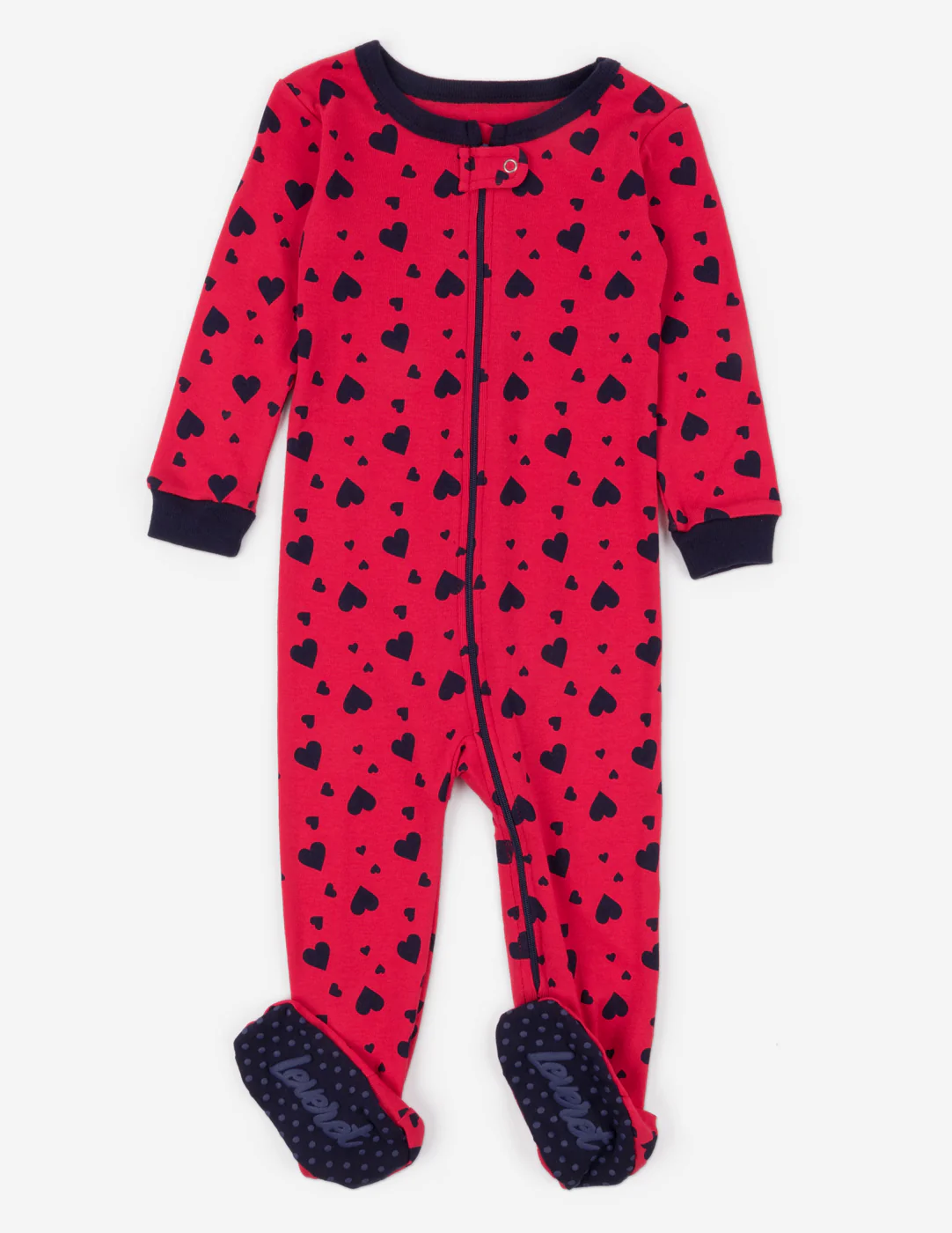 Baby Footed Hearts Pajamas - Image 4