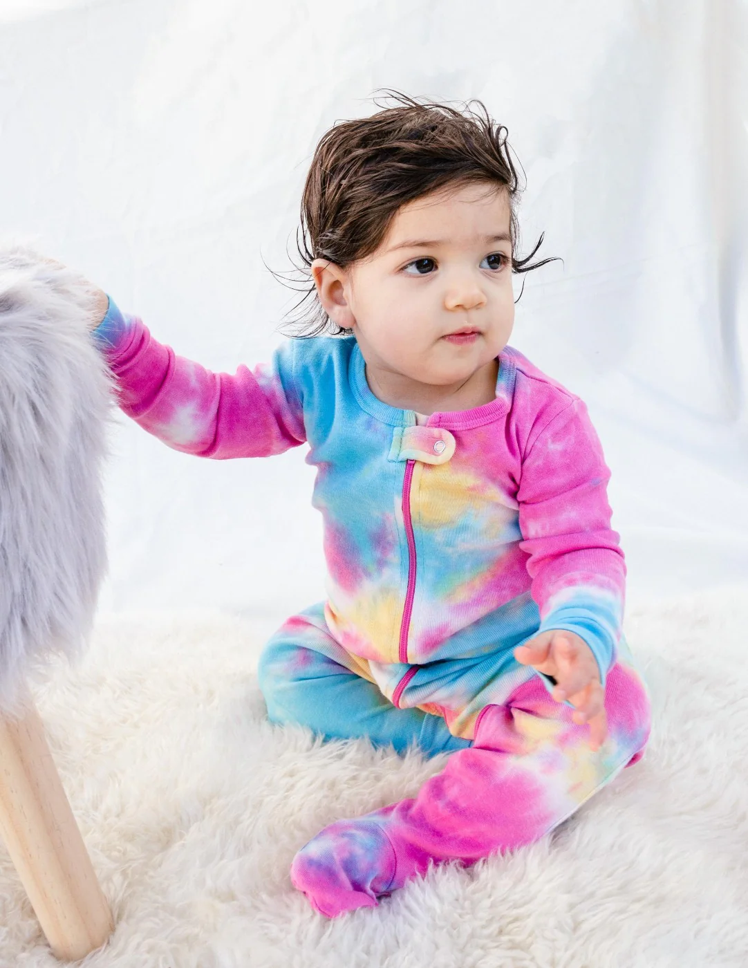 Baby Footed Mix Dye Cotton Pajamas - Image 10