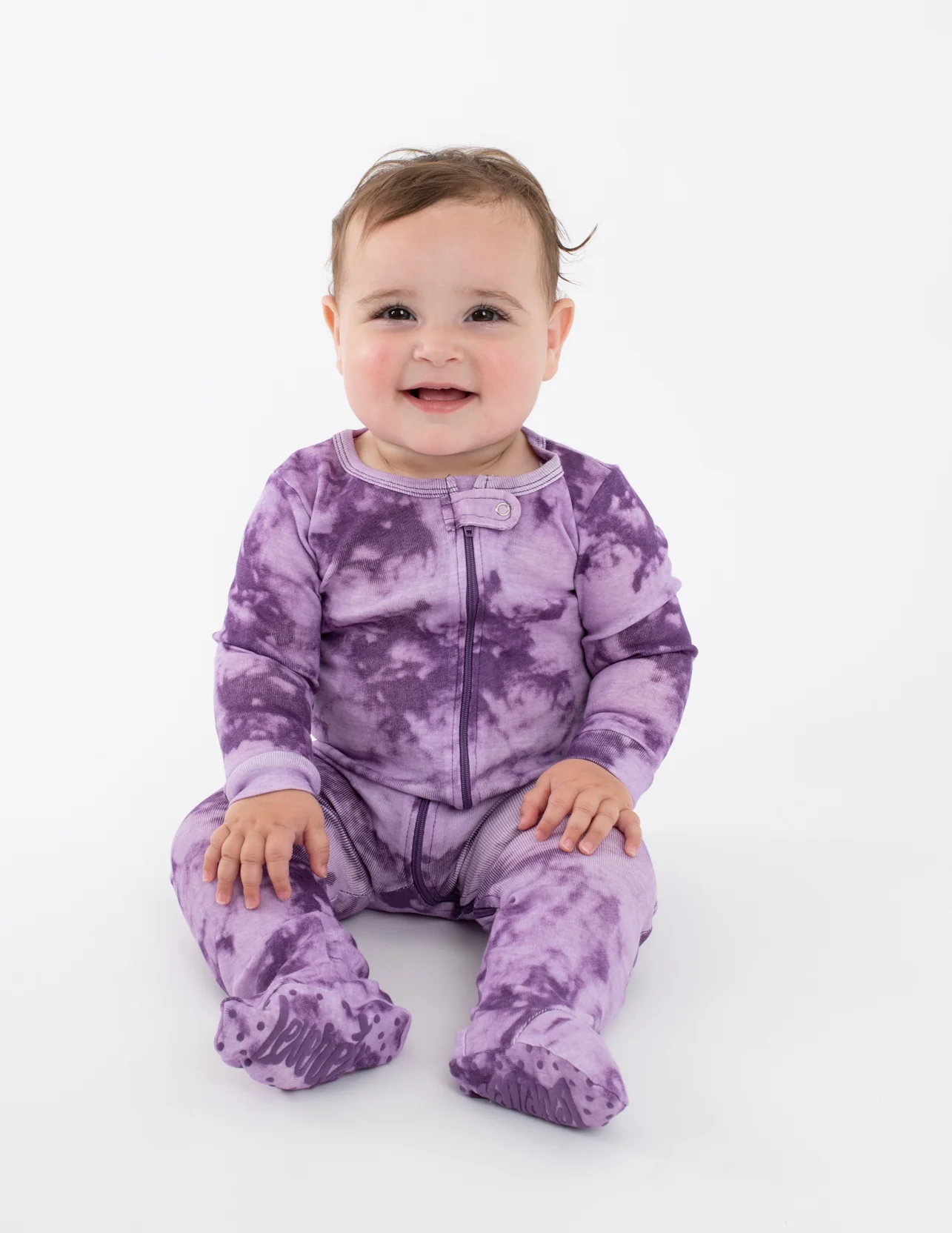 Baby Footed Mix Dye Cotton Pajamas - Image 3