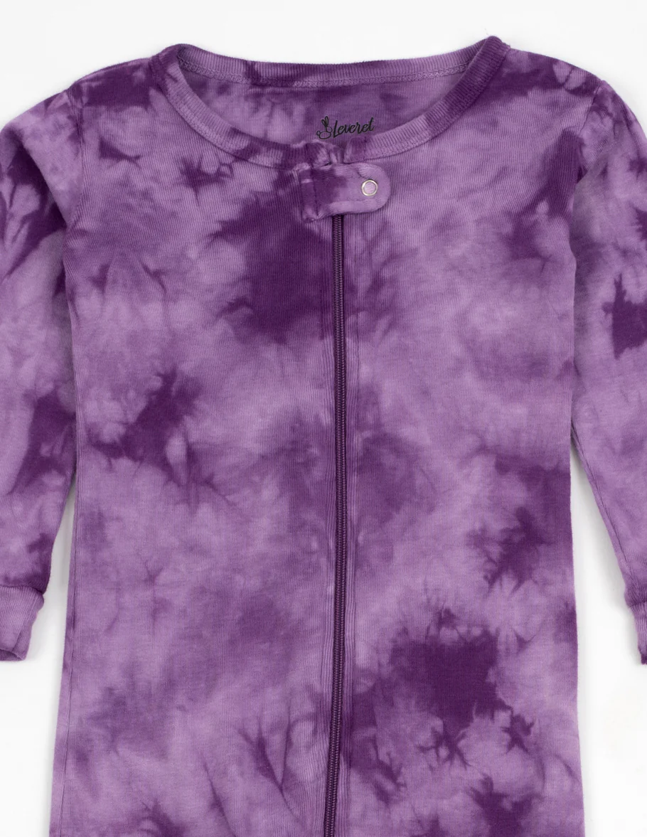 Baby Footed Mix Dye Cotton Pajamas - Image 5