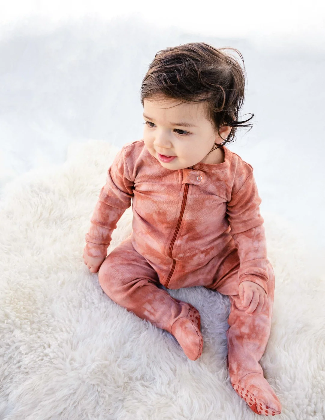 Baby Footed Mix Dye Cotton Pajamas - Image 6