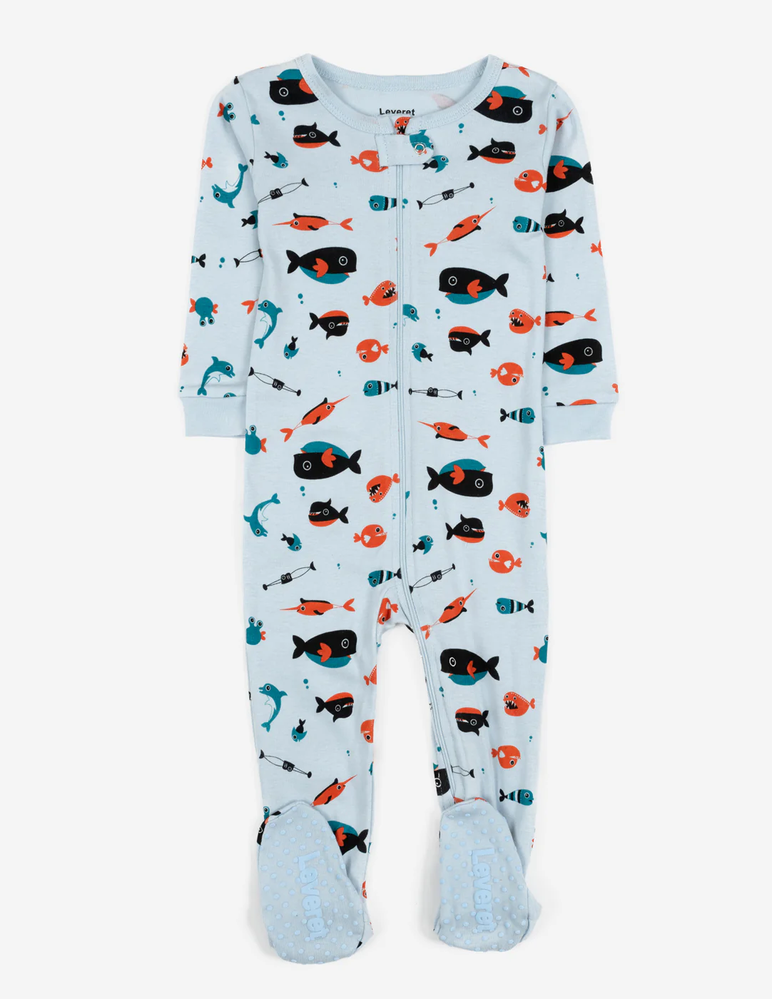 Baby Footed Ocean Animal Pajamas - Image 4
