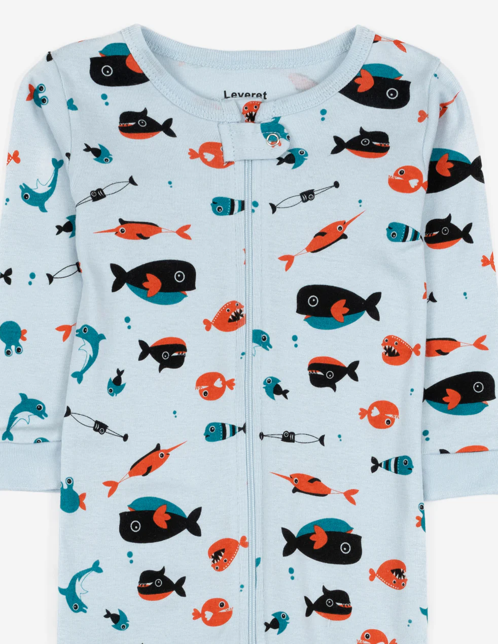 Baby Footed Ocean Animal Pajamas - Image 6