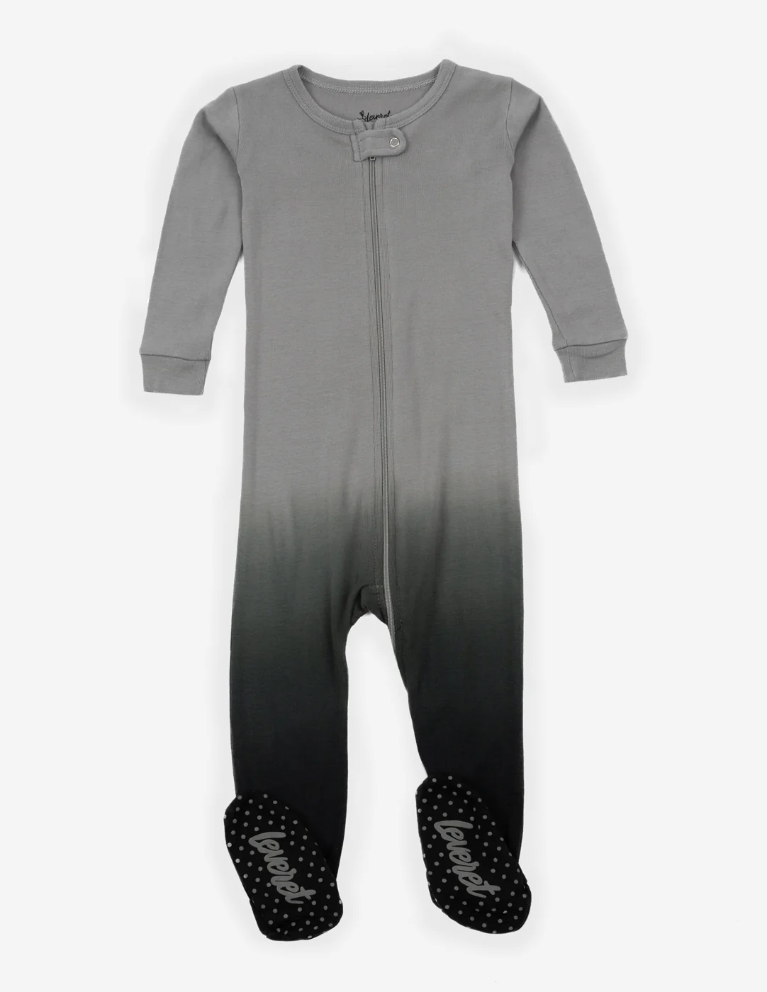 Baby Footed Ombré Dye Cotton Pajamas - Image 5