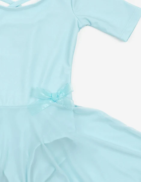 Short Sleeve Skirt Leotard - Image 10