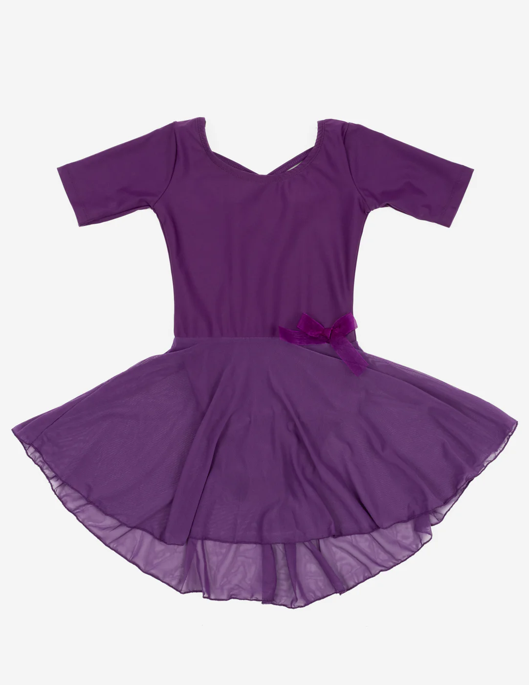 Short Sleeve Skirt Leotard - Image 3