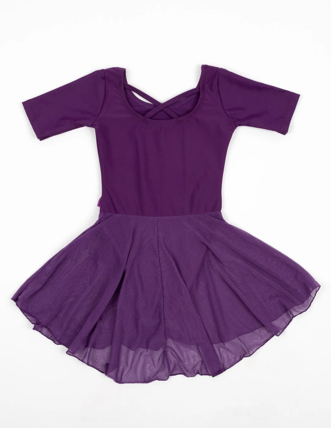 Short Sleeve Skirt Leotard - Image 4