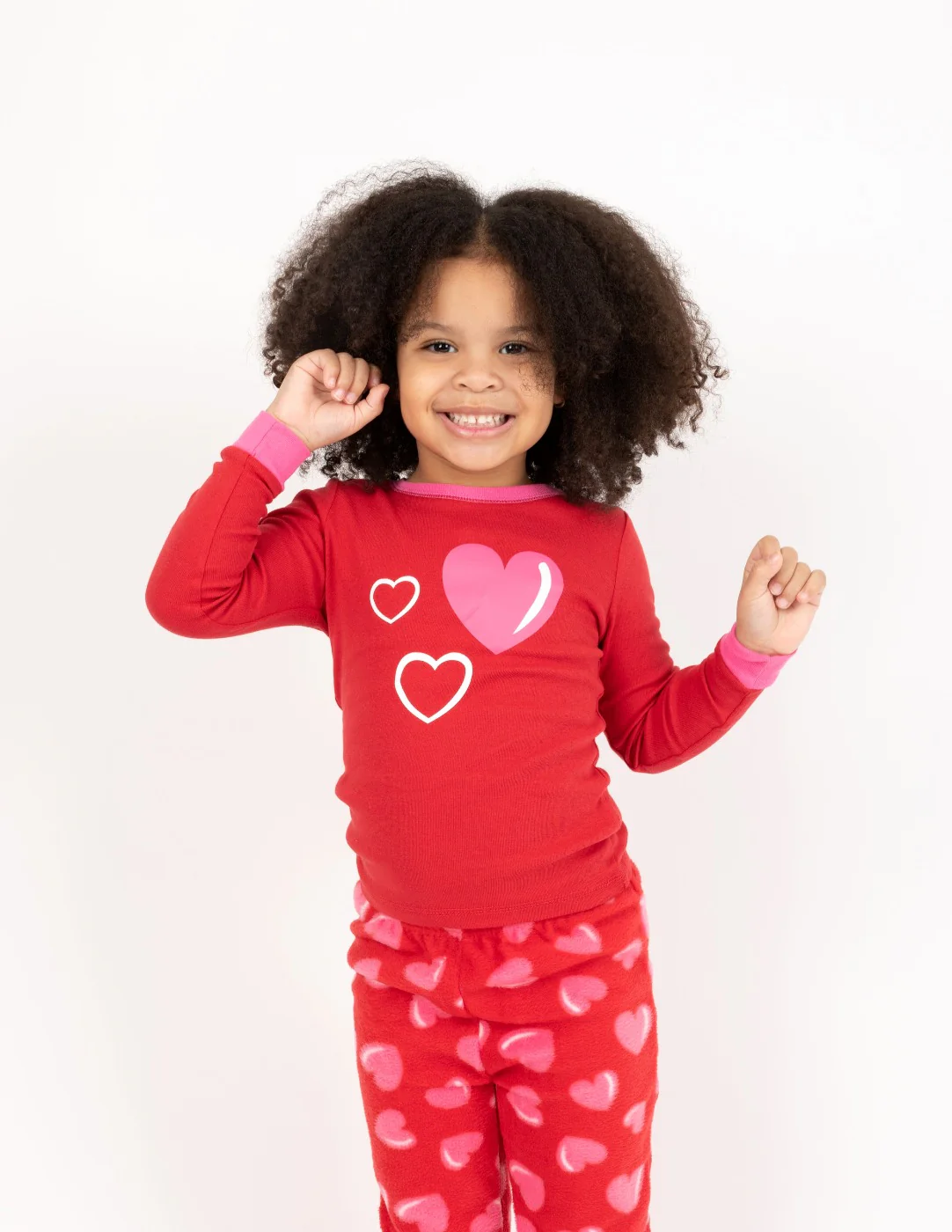 Kid's Hearts Fleece Set - Image 2