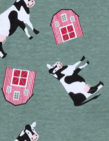 Kids Blue Cow Pajamas - Image 3