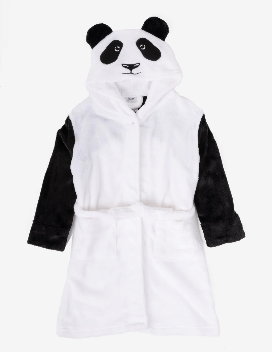 Kids Fleece Hooded Panda Robe - Image 3