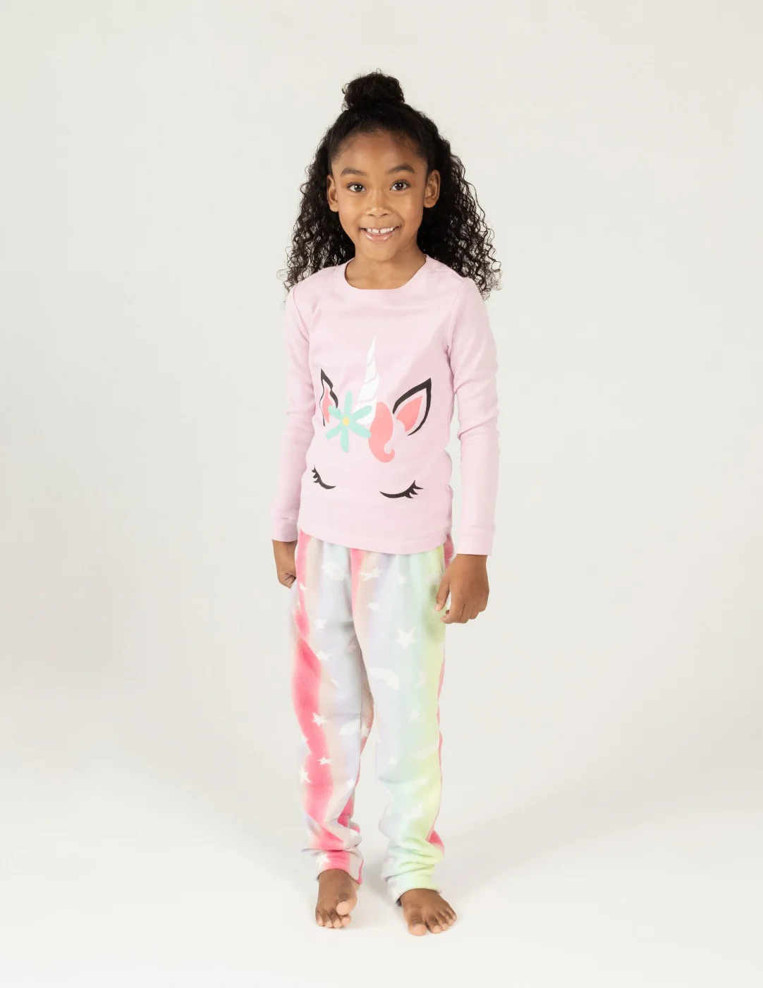 Kids Rainbow Stars Fleece Set - Image 2