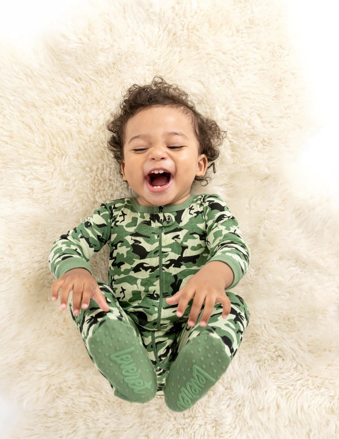 Kids Footed Camouflage Pajamas - Image 3