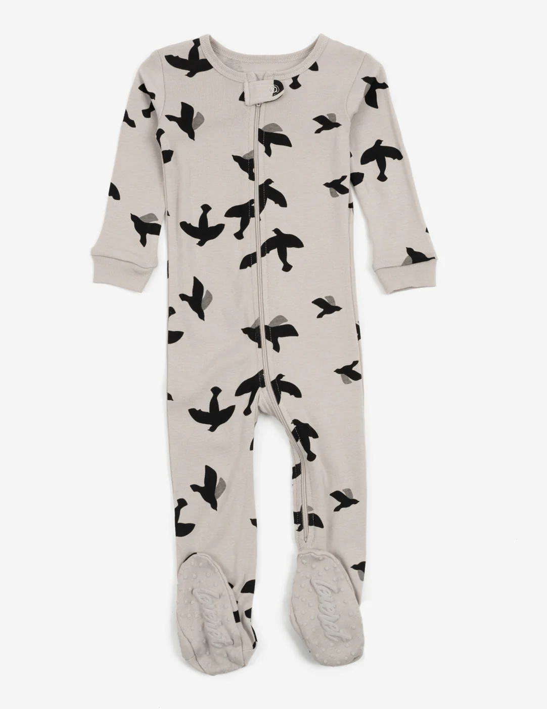Kids Footed Grey Bird Pajamas - Image 2
