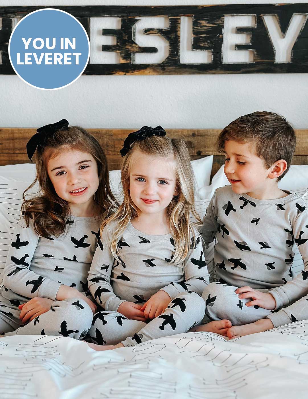 Kids Grey Bird Pajamas - Image 4