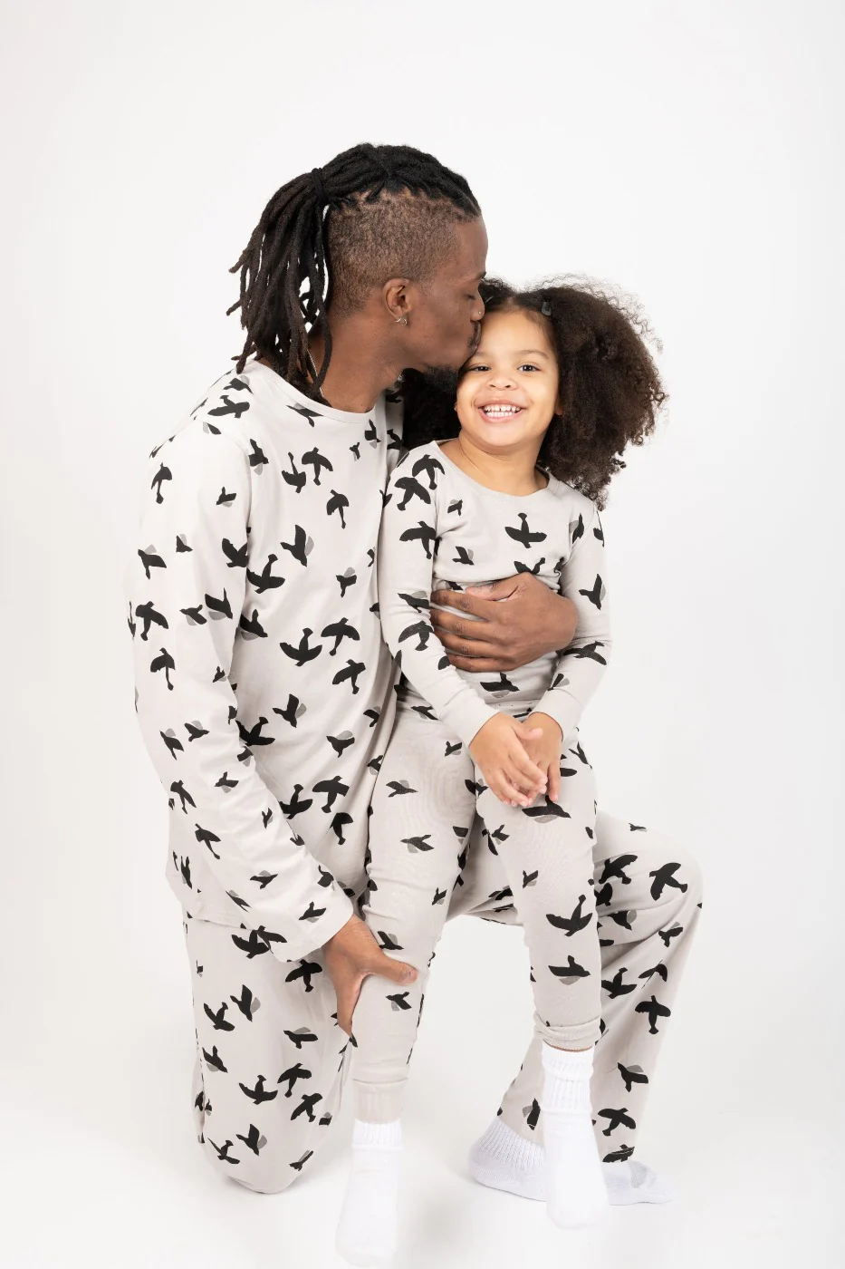 Kids Grey Bird Pajamas - Image 5