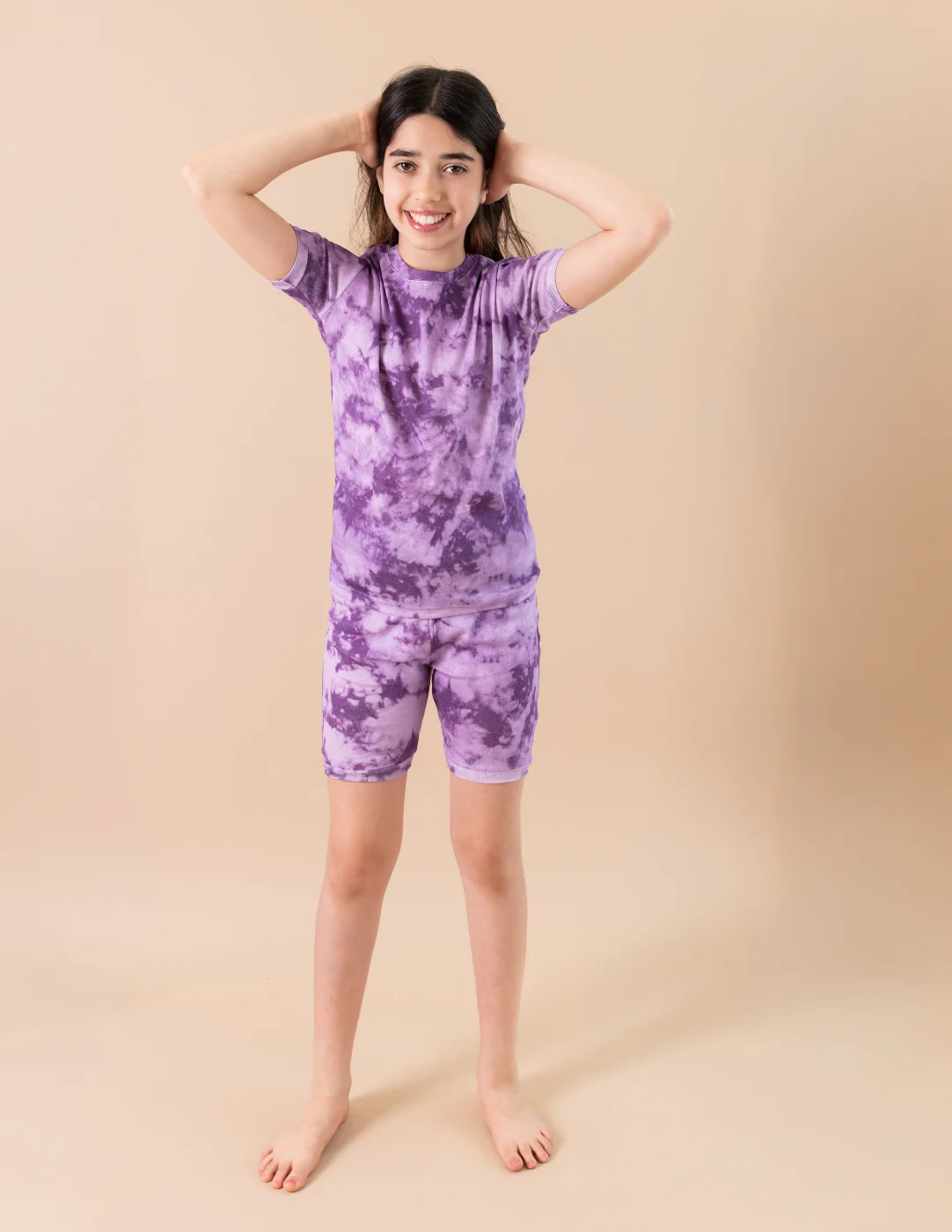 Short Sleeve Mix Tie Dye Cotton Pajamas - Image 10
