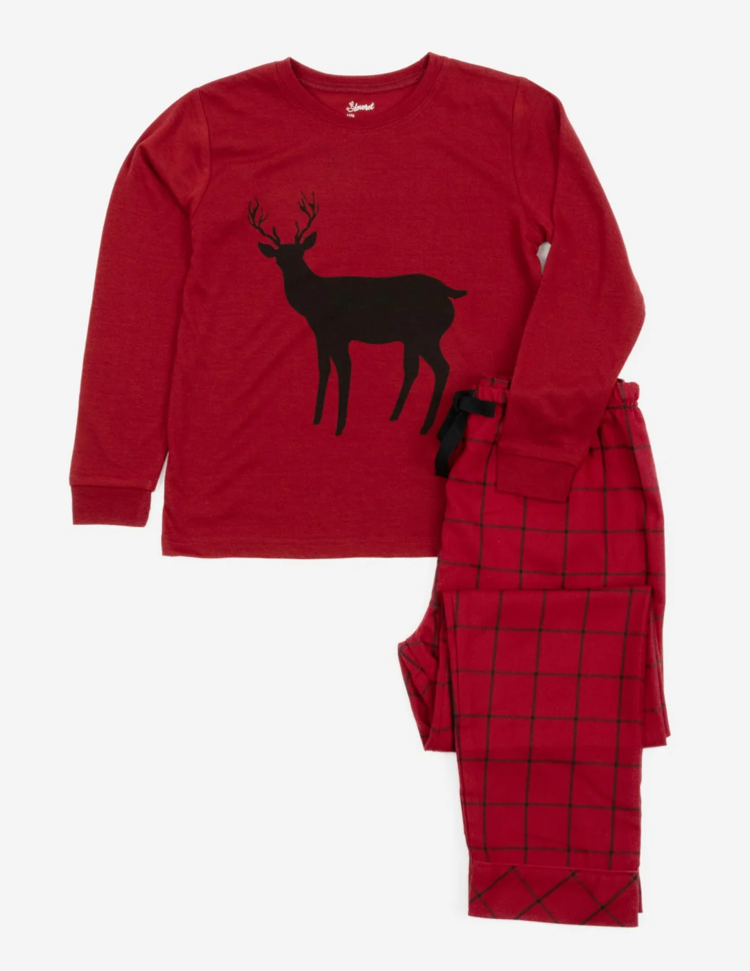 Kids Reindeer Flannel Set - Image 2