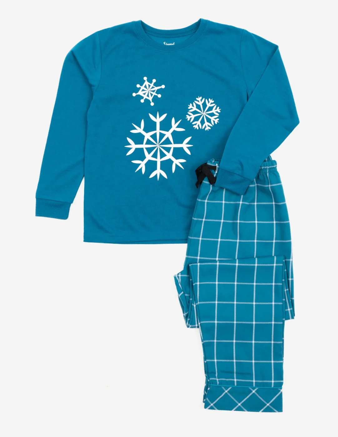 Kids Snowflake Flannel Set - Image 2