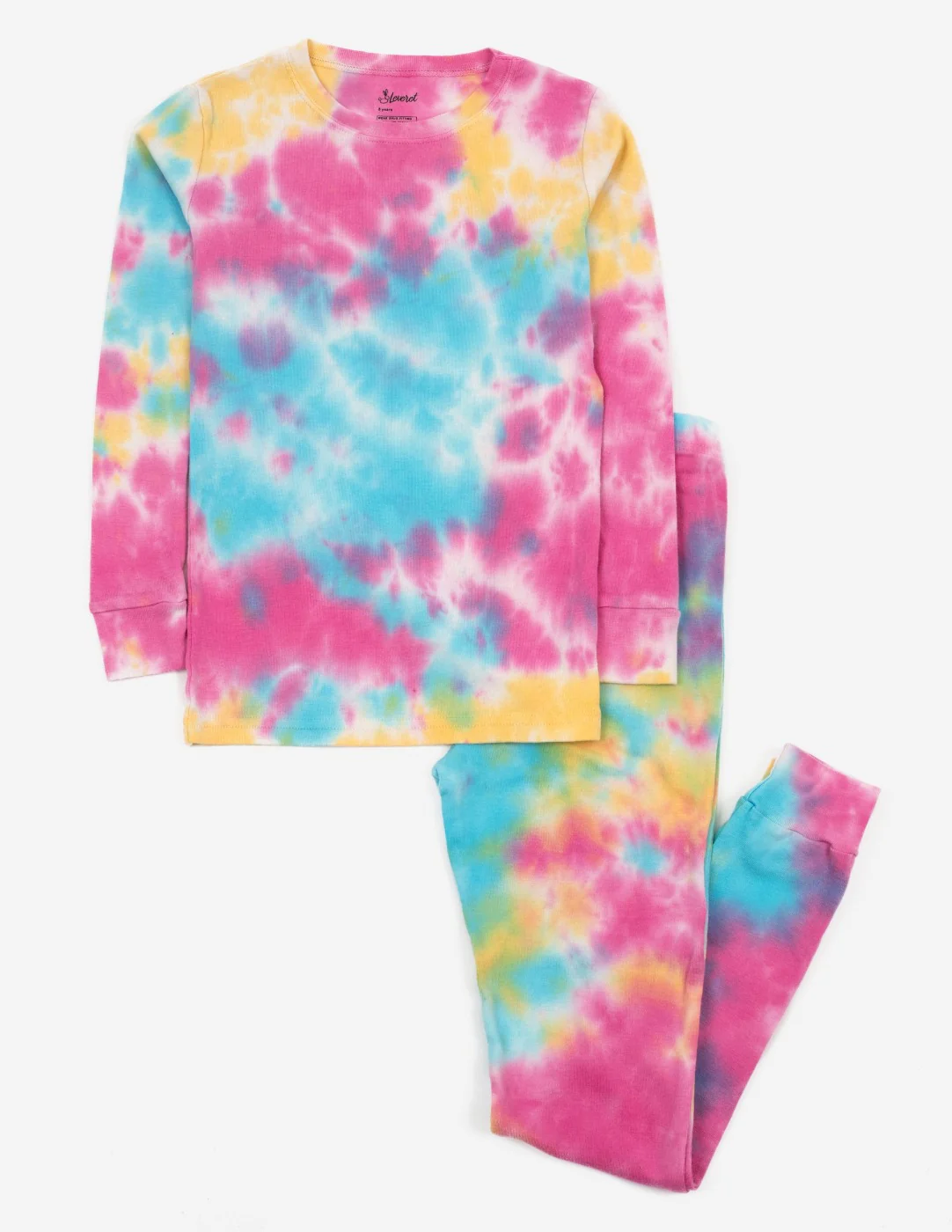 Kids Mix Tie Dye Cotton Pajamas - Image 6