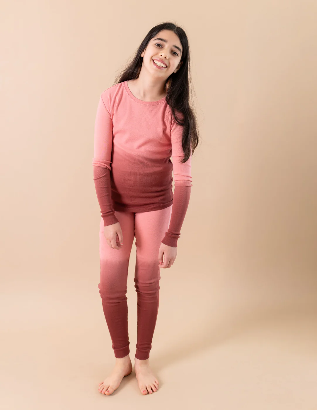 Kids Ombré Tie Dye Cotton Pajamas - Image 2