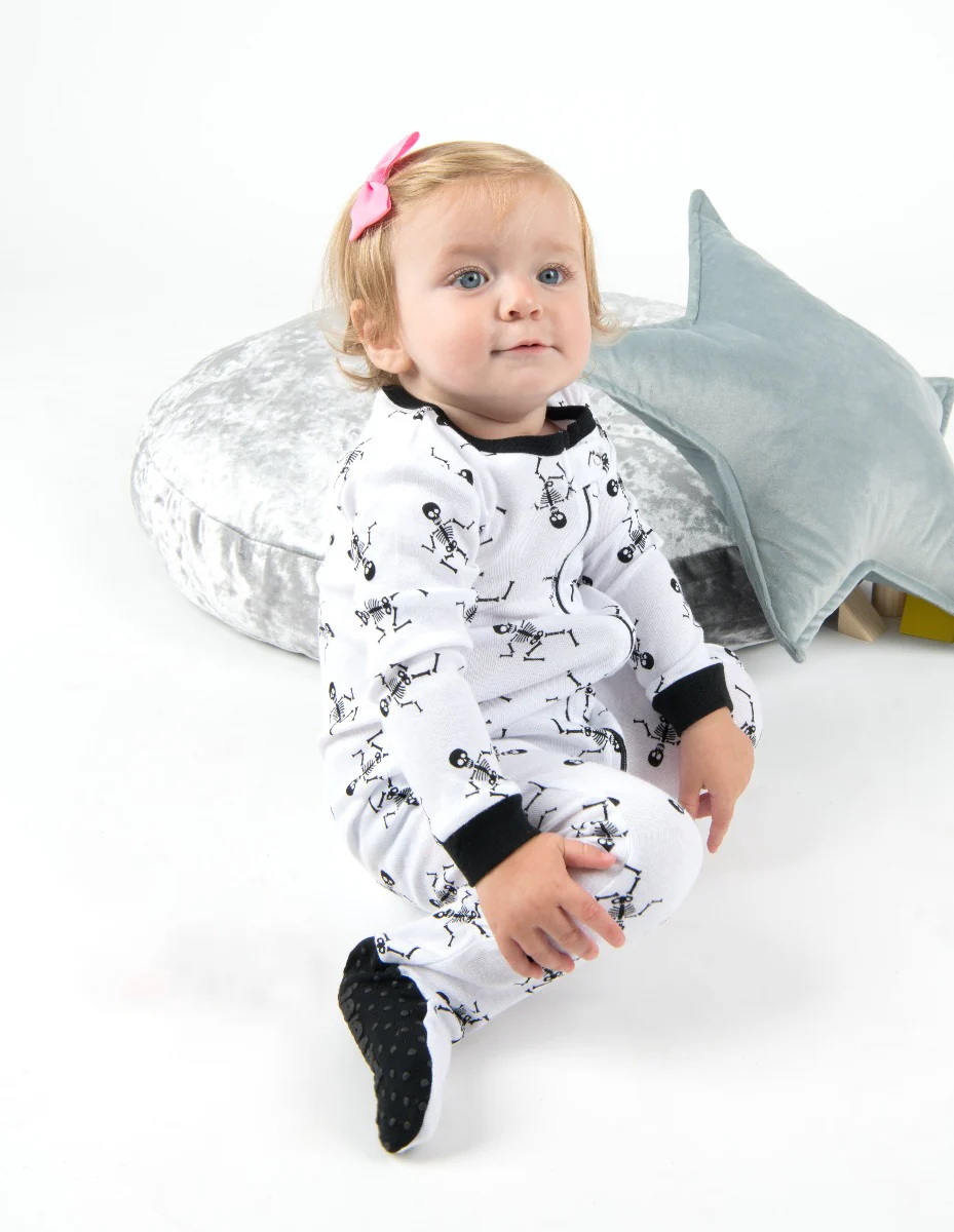 Kids Footed Skeleton Pajamas - Image 3