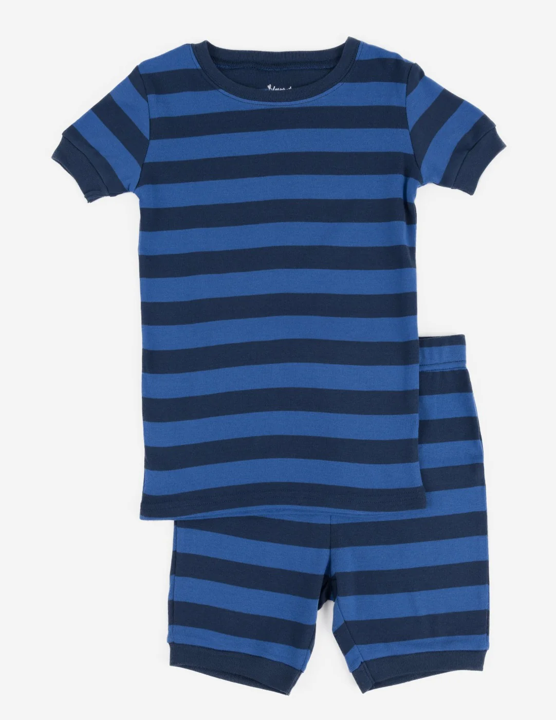 Short Sleeve Striped Cotton Pajamas - Image 10