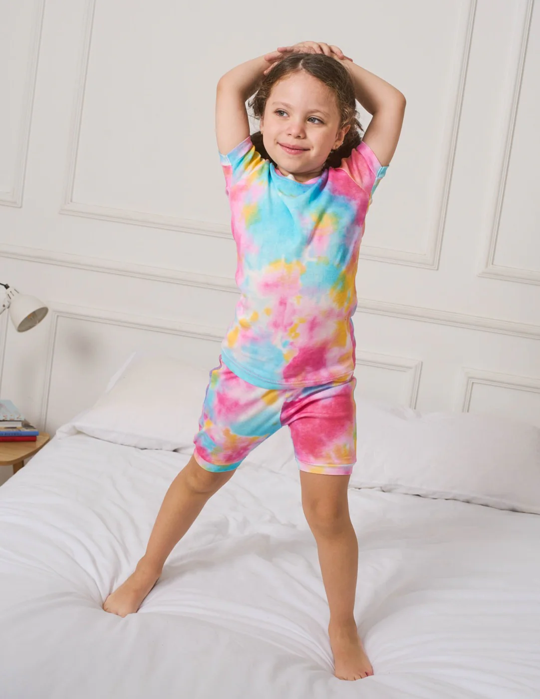 Short Sleeve Mix Tie Dye Cotton Pajamas - Image 12
