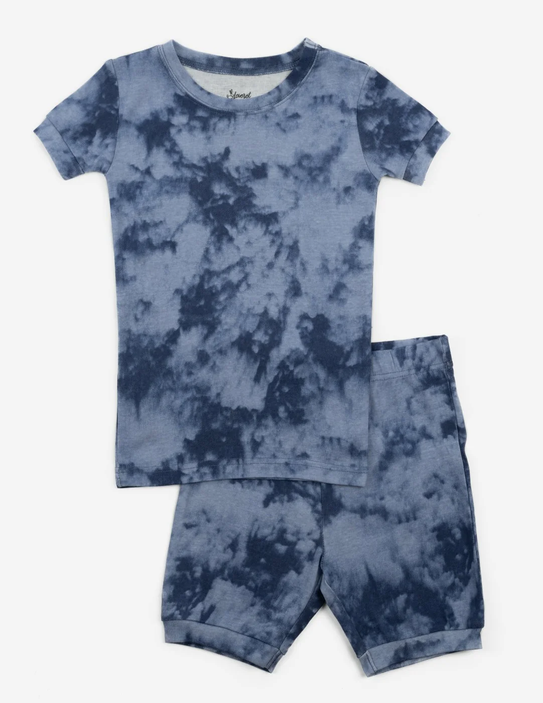 Short Sleeve Mix Tie Dye Cotton Pajamas - Image 5