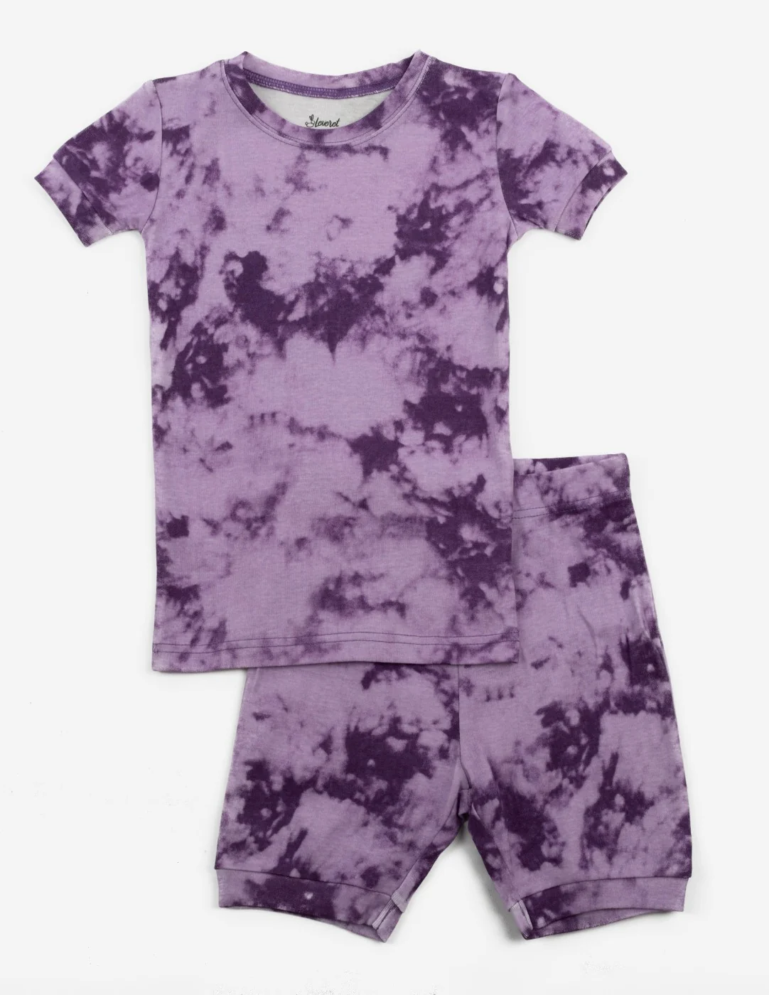 Short Sleeve Mix Tie Dye Cotton Pajamas - Image 9