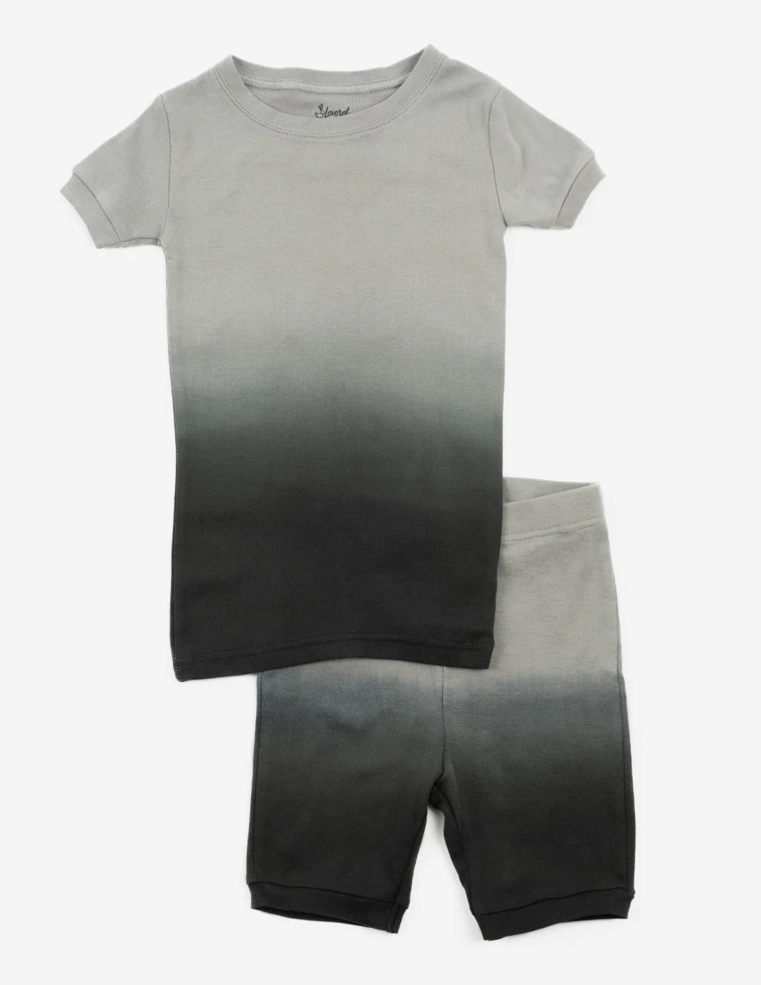 Short Sleeve Ombré Tie Dye Cotton Pajamas - Image 4