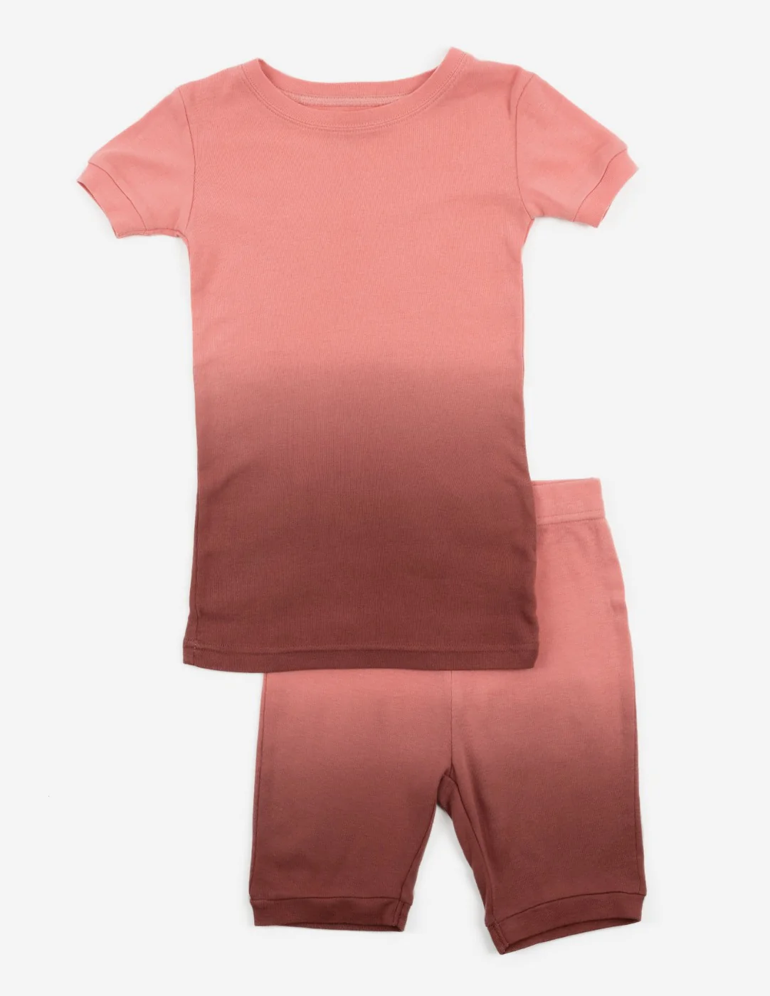 Short Sleeve Ombré Tie Dye Cotton Pajamas - Image 6