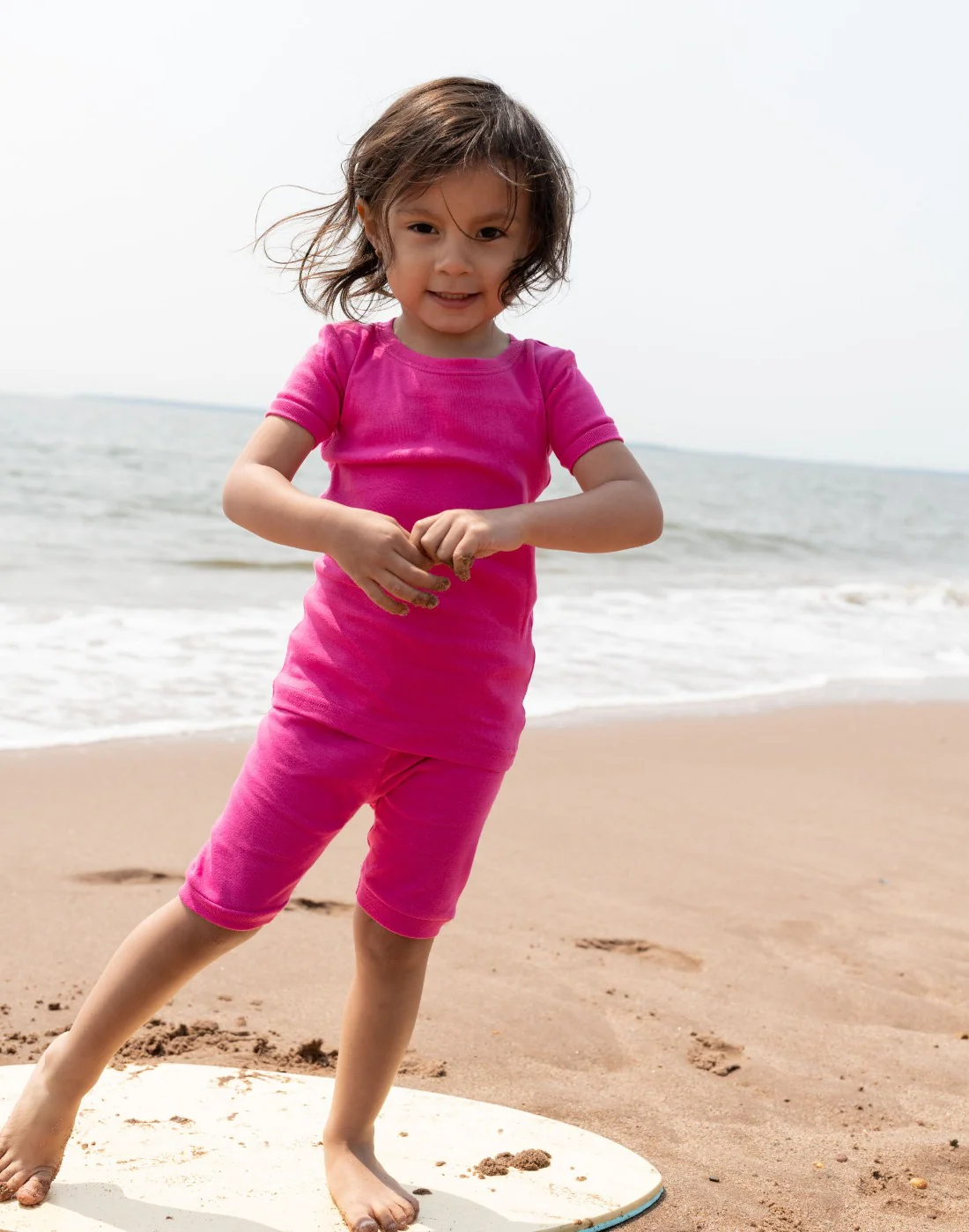 Kid's Short Sleeve Classic Solid Color Pajamas - Image 15