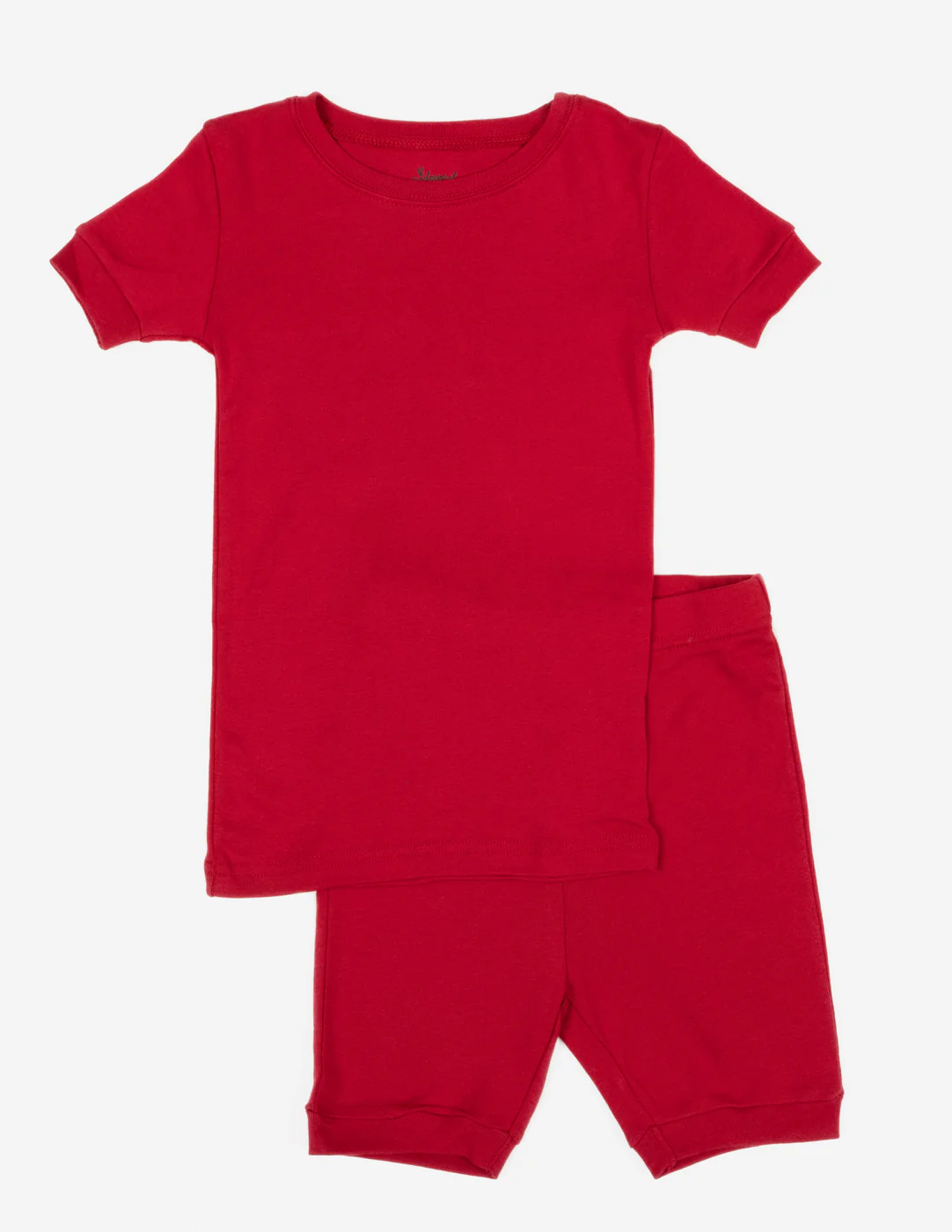 Kid's Short Sleeve Classic Solid Color Pajamas - Image 2