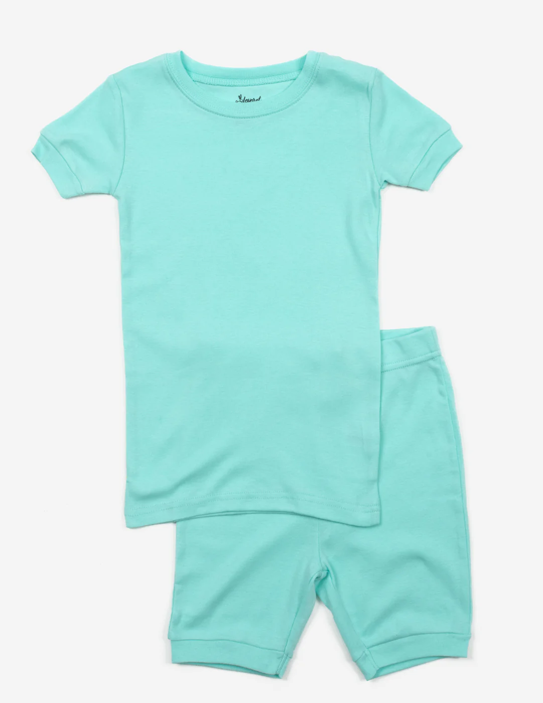 Kid's Short Sleeve Classic Solid Color Pajamas - Image 25
